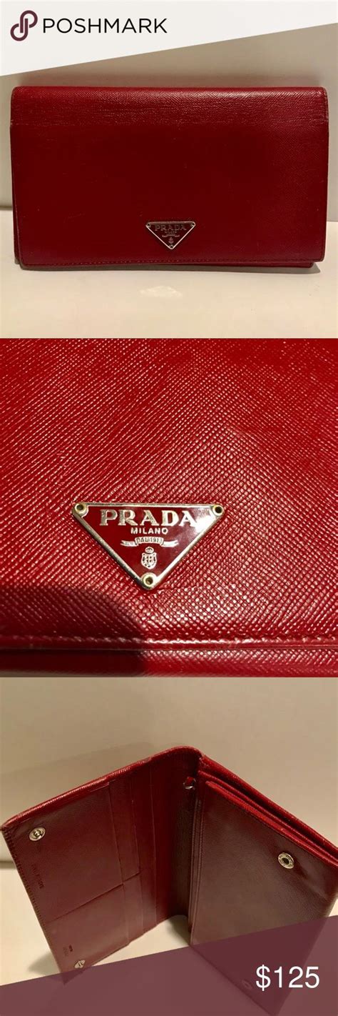 prada authentic long wallet|Prada wallet outlet.